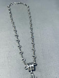 One Of Most Unique Vintage Native American Navajo Ben Begaye (d.) Sterling Silver Necklace-Nativo Arts