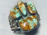 The Best Royston Turquoise Paw Vintage Native American Navajo Sterling Silver Bracelet-Nativo Arts