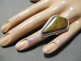 Fantastic Vintage Native American Navajo Royston Turquoise Sterling Silver Ring Old-Nativo Arts