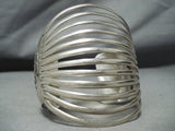 12 Story Vintage Navajo Native American Sterling Silver 12 Rail Bracelet-Nativo Arts
