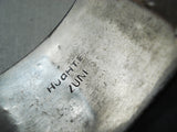 Important Vintage Zuni Native American Turquoise Sterling Silver Bracelet-Nativo Arts