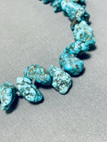 Single Or Double Strand Vintage Native American Navajo Chunky Turquoise Necklace Old-Nativo Arts
