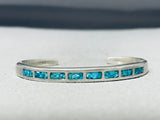 Marvelous Vintage Native American Navajo Turquoise Sterling Silver Bracelet-Nativo Arts