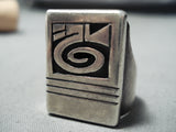Historical Michael Kabotie Vintage Native American Hopi Sterling Silver Ring- Extremely Rare-Nativo Arts