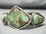 Heavy Vintage Native American Navajo Orvil Jack Turquoise Sterling Silver Bracelet-Nativo Arts