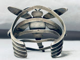 The Best Vintage Native American Navajo Jet Stone Dragonfly Sterling Silver Bracelet-Nativo Arts