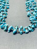 Gorgeous Vintage Native American Navajo Turquoise Heishi Sterling Silver Necklace-Nativo Arts