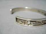 Important Inlay Master Native American Zuni Turquoise Coral Sterling Silver Inlay Bracelet-Nativo Arts
