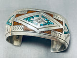 Excellent Vintage Native American Navajo Turquoise Sterling Silver Bracelet-Nativo Arts