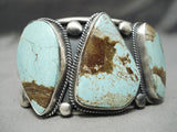 One Of Best Verdy Jake Vintage Native American Navajo Turquoise Sterling Silver Bracelet-Nativo Arts