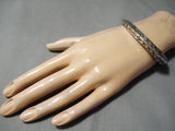 Thick And Sturdy!! Native American Sterling Silver Pueblo Bracelet-Nativo Arts