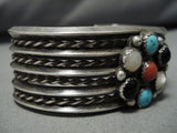 Incredible Vintage Native American Navajo Turquoise Sterling Silver Bracelet-Nativo Arts