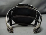 Tremendous!! Vintage Native American Navajo #8 Turquoise Sterling Silver Bracelet Old-Nativo Arts