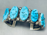 Mind Boggling Vintage Native American Navajo 7 Inch Wrist Sterling Silver Bracelet-Nativo Arts
