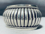 Basket Of Silver Vintage Native American Navajo Sterling Bracelet Cuff-Nativo Arts