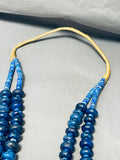 The Most Unique Vintage Santo Domingo Lapis Heishi Jacla Necklace-Nativo Arts