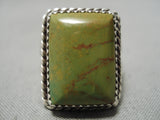 Important Shiprock Artist Vintage Native American Navajo Royston Turquoise Sterling Silver Ring-Nativo Arts