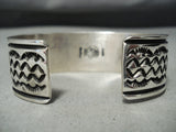 Important Albert Jake Native American Navajo High Grade Turquoise Sterling Silver Bracelet-Nativo Arts