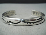 Important Vintage Native American Navajo Orville Tsinnie Sterling Silver Bracelet-Nativo Arts