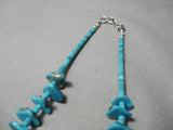 Native American Incredible Vintage Santo Domingo Turquoise Nugget Shell Necklace Old-Nativo Arts