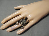 Native American One Of The Most Unique Ever San Felipe Scorpion Sterling Silver Ring-Nativo Arts