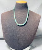 Native American Striking Vintage Santo Domingo Royston Turquoise Sterling Silver Necklace-Nativo Arts