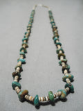 Native American Wonderful Vintage Santo Domingo Royston Turquoise Heishi Necklace-Nativo Arts