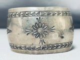 Outstanding Vintage Native American Navajo Sterling Silver Huge Bracelet-Nativo Arts