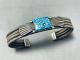 Perry Shorty Very Important Native American Navajo Turquoise Sterling Silver Bracelet-Nativo Arts