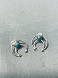 Wonderful Native American Navajo Turquoise Sterling Silver Earrings-Nativo Arts