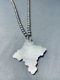 Exceptional Vintage Native American Navajo Damale Turquoise Sterling Silver Necklace-Nativo Arts