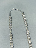 Important Inlay Master Vintage Native American Navajo Turquoise Sterling Silver Necklace-Nativo Arts