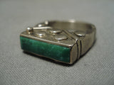 Quality Vintage Navajo Native American Royston Turquoise Sterling Silver Ring-Nativo Arts