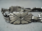 Amazing Vintage Navajo Sterling Silver Bracelet Native American Old-Nativo Arts