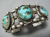 Newsworthy Vintage Native American Navajo Royston Turquoise Sterling Silver Bracelet-Nativo Arts