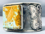 Unique San Felipe 8 Turquoise Sterling Silver Butterfly Bracelet-Nativo Arts