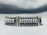 Tom Charley Vintage Native American Navajo Sterling Silver Bracelet-Nativo Arts