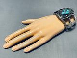 Museum Quality Vintage Native American Navajo Old Mine Kingma Turquoise Sterling Silver Bracelet-Nativo Arts
