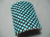 One Of The Best Ever Native American Navajo Turquoise Sterling Silver Bracelet-Nativo Arts