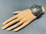 Important Early Spencer Family Vintage Native American Zuni Turquoise Sterling Silver Bracelet-Nativo Arts
