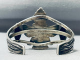 Early 1900's Vintage Native American Zuni Turquoise Sterling Silver Bracelet Old-Nativo Arts