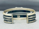 Important Iaca Winner Vintage Native American Navajo Turquoise Sterling Silver Bracelet-Nativo Arts