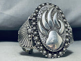One Of The Best Ever Vintage Native American Navajo Ben Begaye (d.) Sterling Silver Bracelet-Nativo Arts