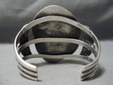 Important Huge Vintage Native American Navajo Apache Turquoise Sterling Silver Bracelet-Nativo Arts