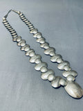 One Of The Most Unique Vintage Native American Navajo Sterling Silver Bead Necklace-Nativo Arts