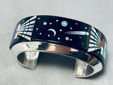 Small Wrist Robby Henry Vintage Native American Navajo Turquoise Sterling Silver Bracelet-Nativo Arts