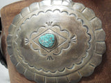 Huge Heavy Museum Vintage Native American Navajo Turquoise Sterling Silver Concho Belt-Nativo Arts