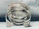 Native American 207 Gram One Of Biggest Ever San Felipe Turquoise Sterling Silver Bracelet-Nativo Arts