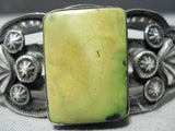 One Of The Best Vintage Native American Navajo Damale Turquoise Sterling Silver Bracelet-Nativo Arts