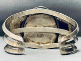 Seafoam Turquoise Vintage Native American Navajo Sterling Silver Bracelet-Nativo Arts
